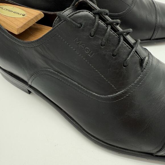 Bruno Magli Men's Shoes 10 Leather Lace-Up Oxford Dress Cap Toe Lightly Used - Picture 8 of 13